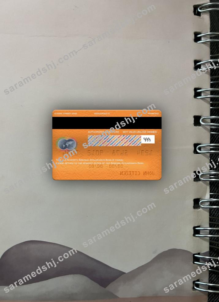 Senegal Attijariwafa Bank mastercard photolook back